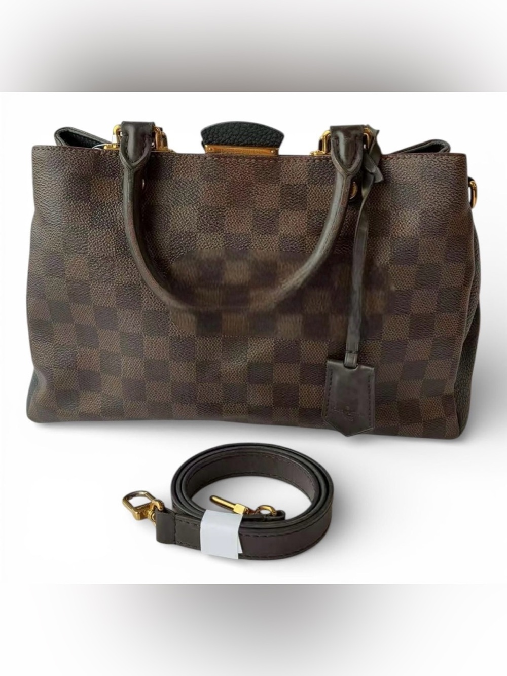 Louis Vuitton Damier Ebene Brittany Bag with Strap